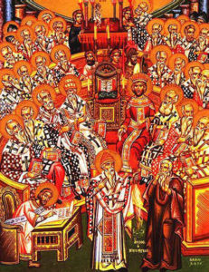 318 Pontiffs participating in the Ecumenical Council of Nicaea